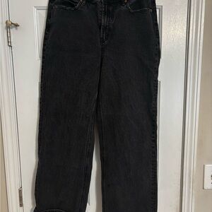 Old Navy Black Flare Wide Leg Jeans